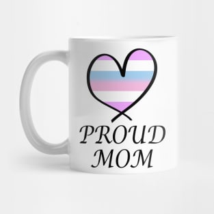 Proud Mom LGBT Gay Pride Month Intersex Flag Mug